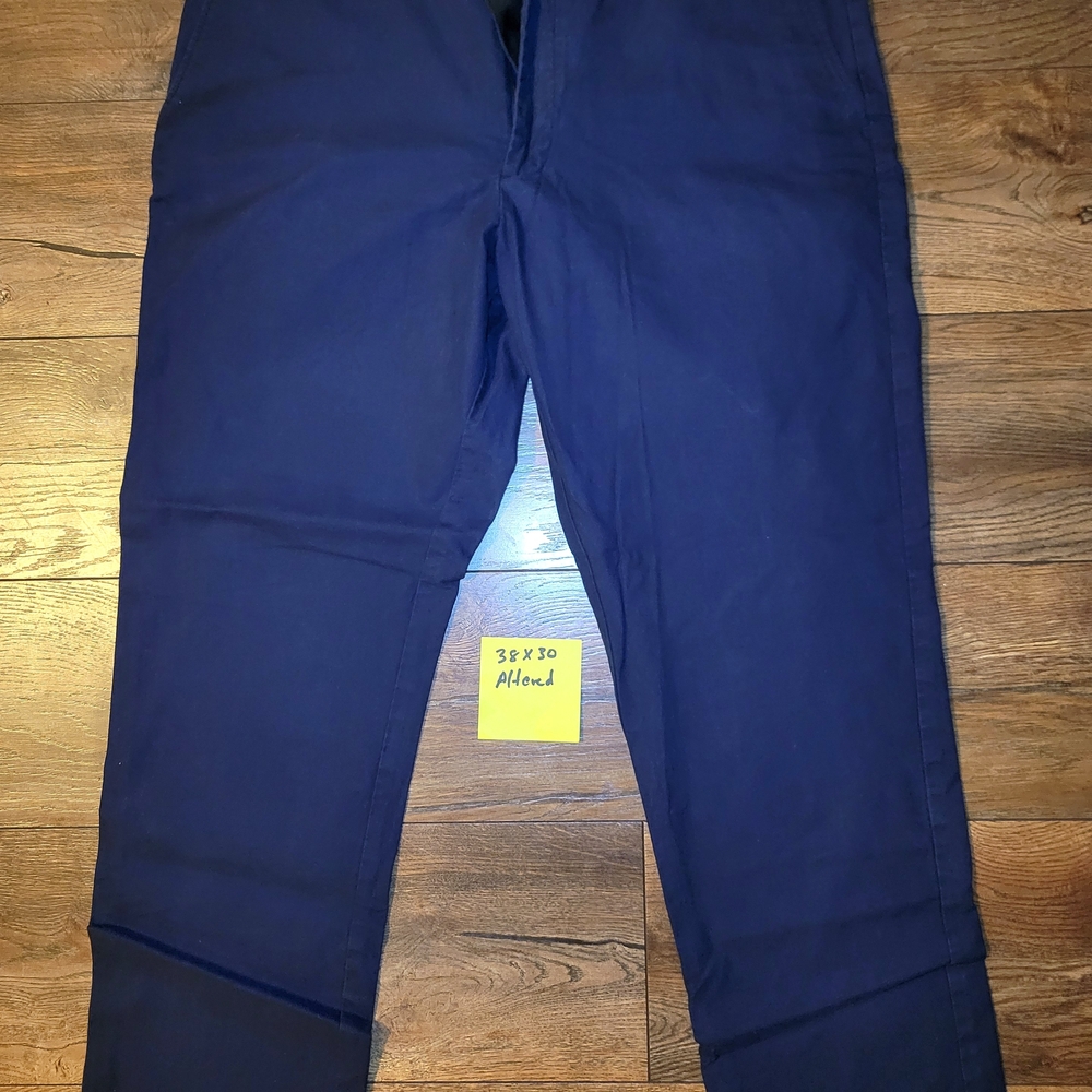 Nordstrom Men's Shop Deep Blue Chinos Sz 38x30